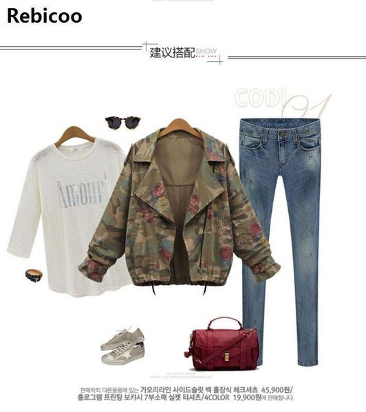 women's jackets army green camouflage coat zipper cardigans denim women coats winter clothings, Black;brown
women's jackets army green camouflage coat zipper cardigans denim women coats winter clothings, Black;brown
