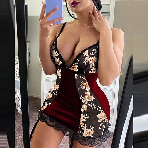 women fashion v-neck lace mesh sheer floral embroidery transparent spaghetti strap bodycon party club mini dress vestdos#g3, Black;gray
women fashion v-neck lace mesh sheer floral embroidery transparent spaghetti strap bodycon party club mini dress vestdos#g3, Black;gray