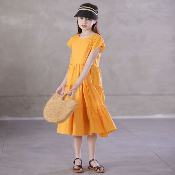 sve 2020 summer solid round neck short color yellow white loose casual versatile ruffle skirt girl's drs 7m7y, Red;yellow
sve 2020 summer solid round neck short color yellow white loose casual versatile ruffle skirt girl's drs 7m7y, Red;yellow