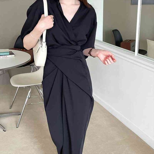 women summer long bandage shirt dress v neck slim waist wrap dresses maxi sundress, Black;gray
women summer long bandage shirt dress v neck slim waist wrap dresses maxi sundress, Black;gray