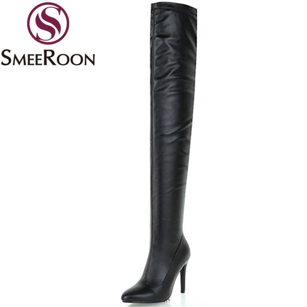 smeeroon over the knee boots for women pointed toe extreme high heels boots fashion warm winter thigh high popular shoes, Black
smeeroon over the knee boots for women pointed toe extreme high heels boots fashion warm winter thigh high popular shoes, Black