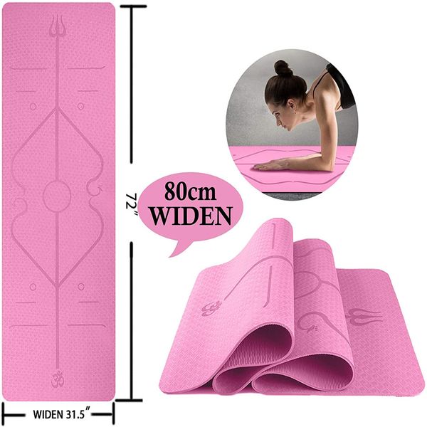 1830*800*6mm brilliant tpe yoga mat environmental fitness gymnastics mats with position line non slip single color carpet mat for beginner
1830*800*6mm brilliant tpe yoga mat environmental fitness gymnastics mats with position line non slip single color carpet mat for beginner