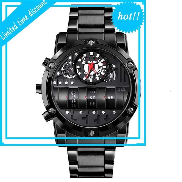 time beauty skmei men's business digital roller fashion round alloy shell key electronic watch, Slivery;brown
time beauty skmei men's business digital roller fashion round alloy shell key electronic watch, Slivery;brown