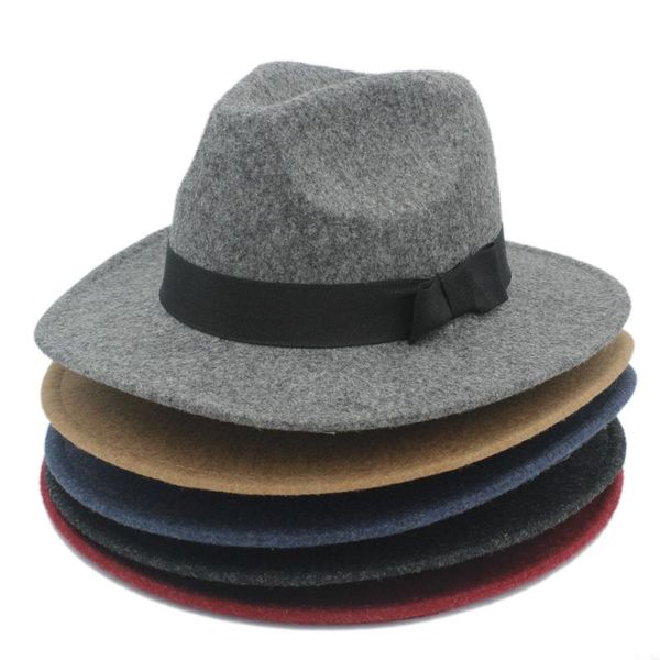 retro 100% wool men's women's winter autumn fedora hat with wide brim bowknot sombreros jazz hat for gentleman panama 20, Blue;gray
retro 100% wool men's women's winter autumn fedora hat with wide brim bowknot sombreros jazz hat for gentleman panama 20, Blue;gray