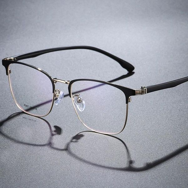 new arrival glasses men business style full rim eye glasses metal frame optical spectacles square eyewear, Black
new arrival glasses men business style full rim eye glasses metal frame optical spectacles square eyewear, Black