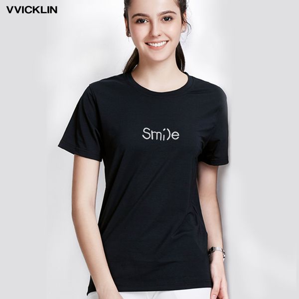 2019 smile print short sleeve summer female cotton casual ladies tees hoodie designers t shirts sweatshirt
2019 smile print short sleeve summer female cotton casual ladies tees hoodie designers t shirts sweatshirt