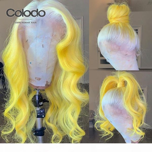 colodo 613 yellow ombre human hair wig brazilian remy pink blue loose wave wig pre plucked transparent lace wigs for women, Black
colodo 613 yellow ombre human hair wig brazilian remy pink blue loose wave wig pre plucked transparent lace wigs for women, Black