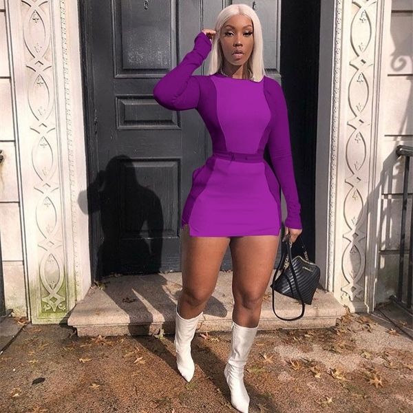 echoine autumn long sleeve patchwork mini skirt set purple two piece set skinny women tracksuit white club outfits x0923, Gray
echoine autumn long sleeve patchwork mini skirt set purple two piece set skinny women tracksuit white club outfits x0923, Gray