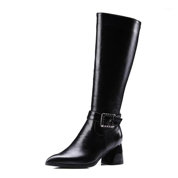 fanyuan boots size 32-48 knee high boots for women side zipper buckle thick heels shoes pointed toe women footwear1, Black
fanyuan boots size 32-48 knee high boots for women side zipper buckle thick heels shoes pointed toe women footwear1, Black