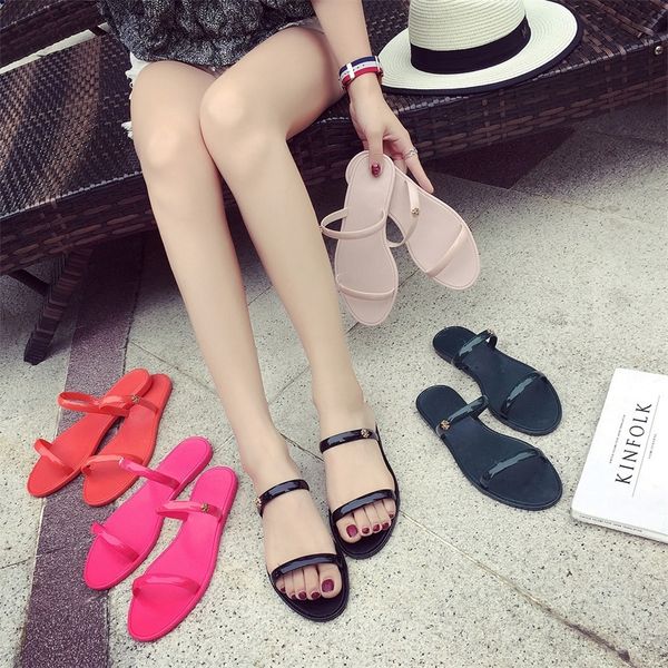 summer casual style jelly shoes women sandals flats rivet slippers fashion holiday beach woman shoes flip flops size 36-40 y200405, Black
summer casual style jelly shoes women sandals flats rivet slippers fashion holiday beach woman shoes flip flops size 36-40 y200405, Black