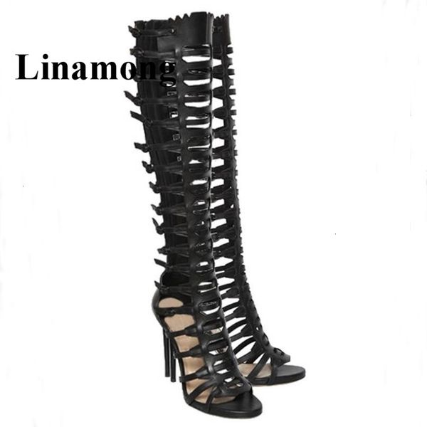 discount luxury roman style handmade long pipe fashion summer ladies sandals fredwork's buttocks zipper open women's boots, Black
discount luxury roman style handmade long pipe fashion summer ladies sandals fredwork's buttocks zipper open women's boots, Black