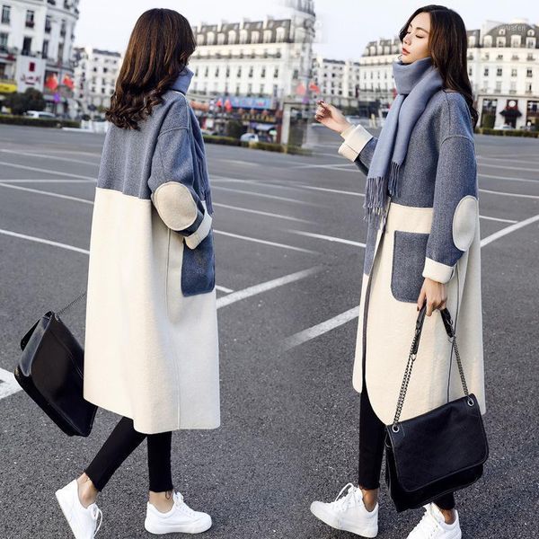 woolen coat women's mid-length autumn and winter new style 2020 korean version loose and thin popular stitching woolen coat1, Black
woolen coat women's mid-length autumn and winter new style 2020 korean version loose and thin popular stitching woolen coat1, Black