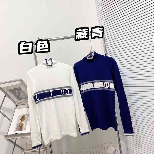 2022 factory wholesale new ss early autumn dr letter lace high neck casual simple color contrast fashion wool knitted bottomed shirt for wom, White;black
2022 factory wholesale new ss early autumn dr letter lace high neck casual simple color contrast fashion wool knitted bottomed shirt for wom, White;black