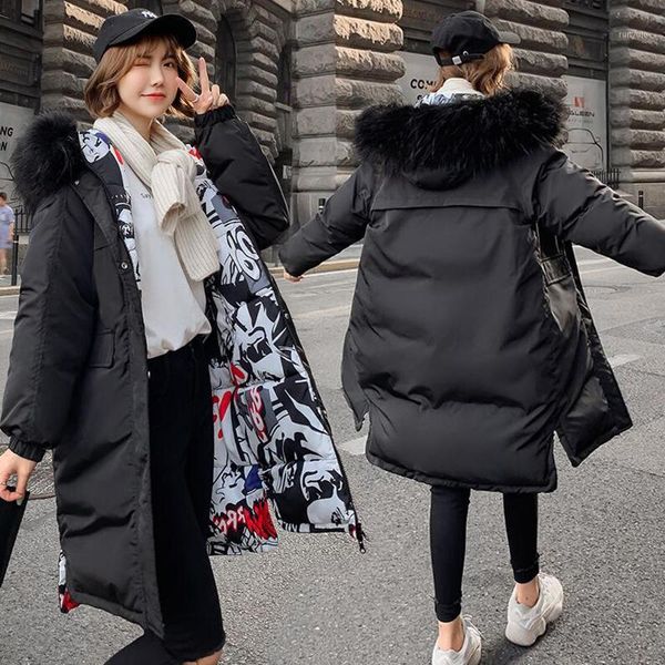 2019 fashion winter jacket women loose fur hooded both two sides wear long down parkas cotton padded jacket thick warm coat1, Tan;black
2019 fashion winter jacket women loose fur hooded both two sides wear long down parkas cotton padded jacket thick warm coat1, Tan;black