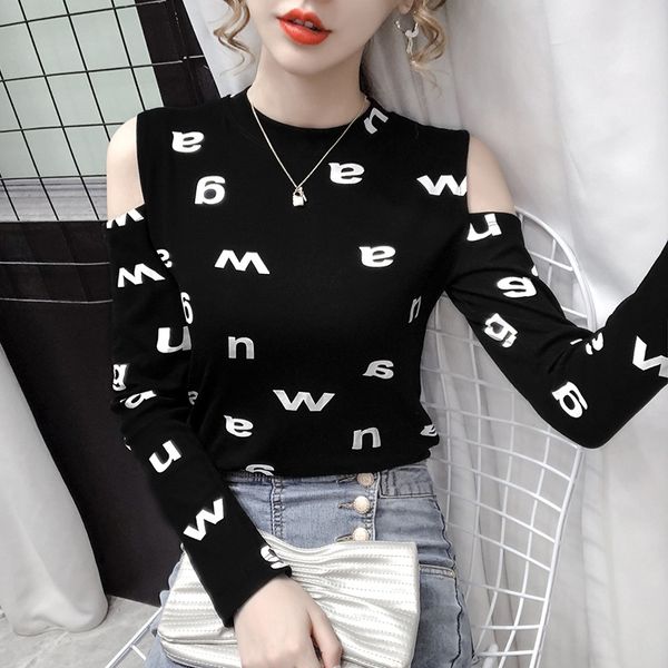 autumn 2020 newshoulder fashion letter long sleeve t-shirt for women with thin bottoms underpantst-shirt underpantseuropean fashion top, White
autumn 2020 newshoulder fashion letter long sleeve t-shirt for women with thin bottoms underpantst-shirt underpantseuropean fashion top, White