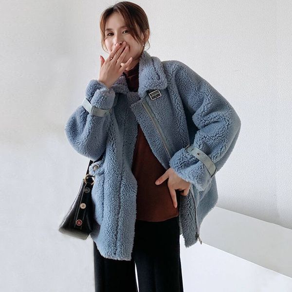 heydress 2020 autumn winter women solid lamb fur sheepskin coat lady granular sheep shearing jacket female casual warm outerwearx1016, Black;brown
heydress 2020 autumn winter women solid lamb fur sheepskin coat lady granular sheep shearing jacket female casual warm outerwearx1016, Black;brown