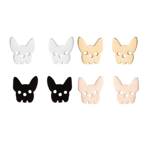 wholesale 10pc/lot cute puppy dog earrings stainless steel earring simple animal ear studs kids women men earring jewelry gift, Golden;silver
wholesale 10pc/lot cute puppy dog earrings stainless steel earring simple animal ear studs kids women men earring jewelry gift, Golden;silver