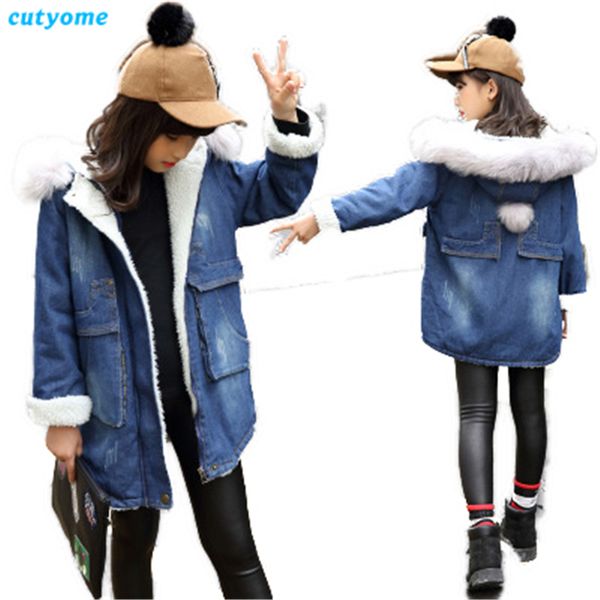 cutyome kids denim winter jackets for girls 2019 long sleeve hooded thicken outerwear coats teenage girls warm jacket and coats c1021, Blue;gray
cutyome kids denim winter jackets for girls 2019 long sleeve hooded thicken outerwear coats teenage girls warm jacket and coats c1021, Blue;gray