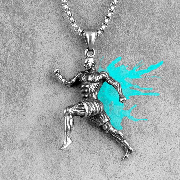 runner fitness bodybuilding men necklaces pendants chain for boyfriend male stainless steel jewelry creativity gift wholesale, Silver
runner fitness bodybuilding men necklaces pendants chain for boyfriend male stainless steel jewelry creativity gift wholesale, Silver