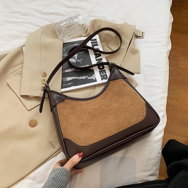 brand designer contrast color women's shoulder bag retro simple handbag small hobos crossbody bag
brand designer contrast color women's shoulder bag retro simple handbag small hobos crossbody bag