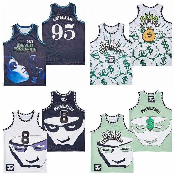 movie film basketball 95 curtis dead presidents jersey 8 conspiracy theory money bags 1995 uniform hiphop black green white color all stitch
movie film basketball 95 curtis dead presidents jersey 8 conspiracy theory money bags 1995 uniform hiphop black green white color all stitch