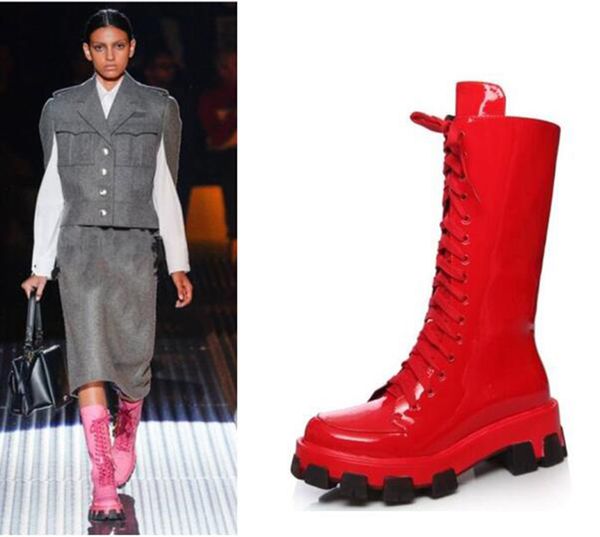 new moonlight patent leather lace up long boots for women black red pink platform thick sole rubber motorcycle knight boots 2021
new moonlight patent leather lace up long boots for women black red pink platform thick sole rubber motorcycle knight boots 2021