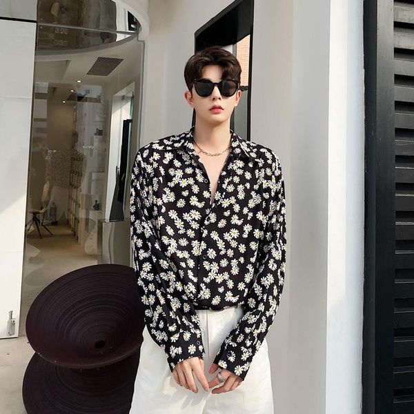 men flower print long sleeve casual shirt male streetstyle hip hop retro fashion loose shirts beach shirt coat, White;black
men flower print long sleeve casual shirt male streetstyle hip hop retro fashion loose shirts beach shirt coat, White;black