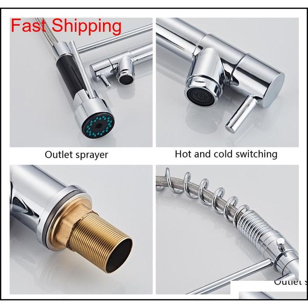 all copper kitchen faucet stainless steel 360 rotatable extension type double outlet spring faucet ca qylqvu packing2010
all copper kitchen faucet stainless steel 360 rotatable extension type double outlet spring faucet ca qylqvu packing2010