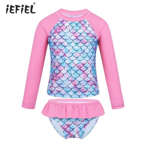 clothing sets summer fashion kids girls tankini swimsuit beach wear long sleeves fish scales printed rash guard children swimwear bathing su, White
clothing sets summer fashion kids girls tankini swimsuit beach wear long sleeves fish scales printed rash guard children swimwear bathing su, White