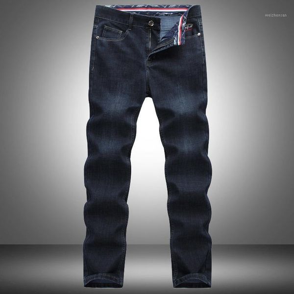 2020 fashion male jeans long trousers classic thick section pants elastic zipper straight denim mens quality brand jeans1, Blue
2020 fashion male jeans long trousers classic thick section pants elastic zipper straight denim mens quality brand jeans1, Blue