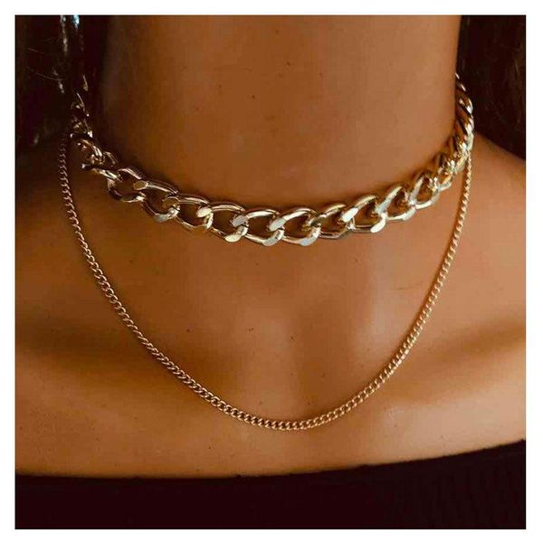 bin yu punk miami cuban choker necklace collar statement hip hop big chunky aluminum gold color thick chain necklace jewelry, Silver
bin yu punk miami cuban choker necklace collar statement hip hop big chunky aluminum gold color thick chain necklace jewelry, Silver