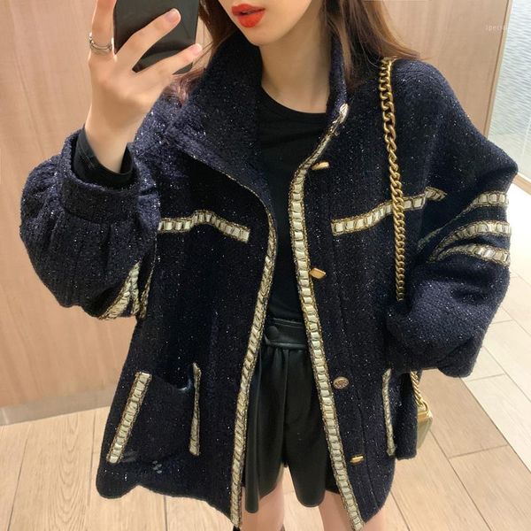 discount good quality loose wool coat women fashion brand outerwear fashion winter autumn patchwork coats turn-down collar1, Black
discount good quality loose wool coat women fashion brand outerwear fashion winter autumn patchwork coats turn-down collar1, Black
