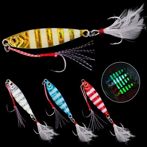 3/4pcs luminous fishing jigging lure spoon spinnerbait metal bait bass tuna lures 20g-60g jig lead minnow pesc jlljdl
3/4pcs luminous fishing jigging lure spoon spinnerbait metal bait bass tuna lures 20g-60g jig lead minnow pesc jlljdl