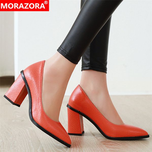 morazora плюс размер 33-46 толстые высокие каблуки женщин насосы заостренный носок простой весна лето женская обувь женщина моды офис обувь, Black
morazora плюс размер 33-46 толстые высокие каблуки женщин насосы заостренный носок простой весна лето женская обувь женщина моды офис обувь, Black