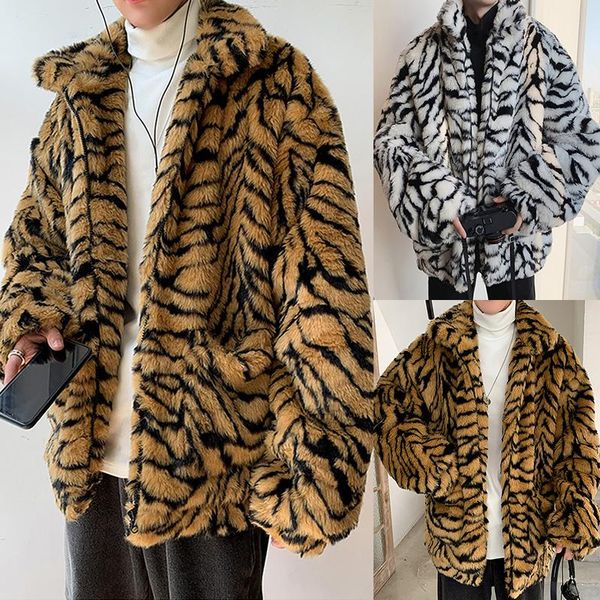 loose jacket coat men jacket tiger pattern fur fluffy coat hip hop oversized warm outwear jackets tiger grain imitate fur, Black
loose jacket coat men jacket tiger pattern fur fluffy coat hip hop oversized warm outwear jackets tiger grain imitate fur, Black