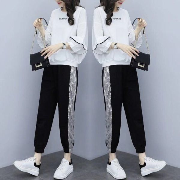 big size leisure sports suit large leisure fashionwomen's new summer loose and thin fashion fashionage reduction two piece suit fashion, Gray
big size leisure sports suit large leisure fashionwomen's new summer loose and thin fashion fashionage reduction two piece suit fashion, Gray