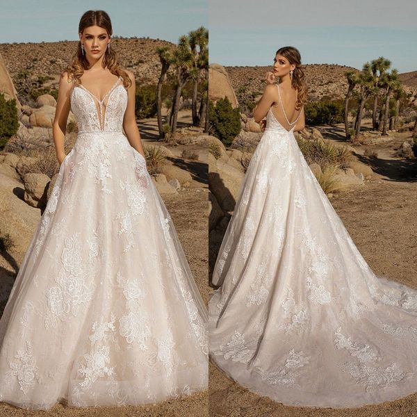 kitty chen 2021 wedding dresses a line bohemia lace appliqued v neck bridal gowns sweep train beaded boho wedding dress, White
kitty chen 2021 wedding dresses a line bohemia lace appliqued v neck bridal gowns sweep train beaded boho wedding dress, White