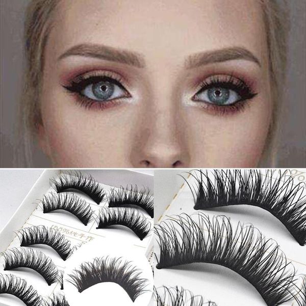 false eyelashes 5 pairs black cross thick eyelash women soft long makeup eye lashes
false eyelashes 5 pairs black cross thick eyelash women soft long makeup eye lashes