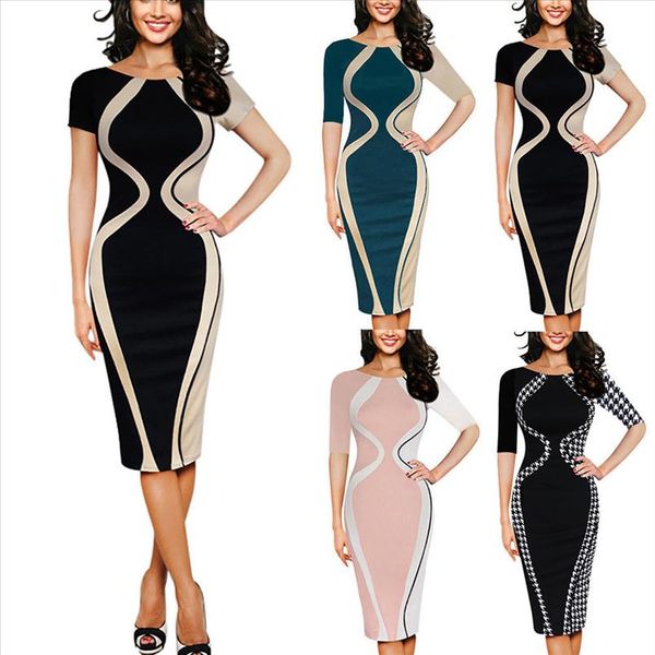 s 5xl fashion women business pencil dress casual work office dress bodycon evening party vestidos de fiesta, Black;gray
s 5xl fashion women business pencil dress casual work office dress bodycon evening party vestidos de fiesta, Black;gray