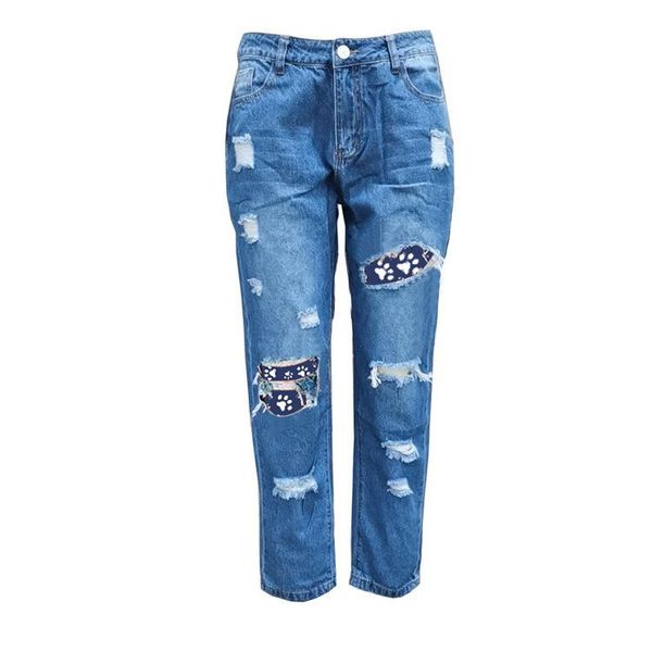 women's jeans wepbel women ripped trousers fashion pencil denim pants hole color matching slim, Blue
women's jeans wepbel women ripped trousers fashion pencil denim pants hole color matching slim, Blue