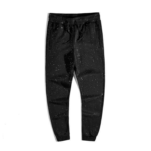 2019 new casual printed bodysuit running training elastic jogging pants men's and women's, Black
2019 new casual printed bodysuit running training elastic jogging pants men's and women's, Black
