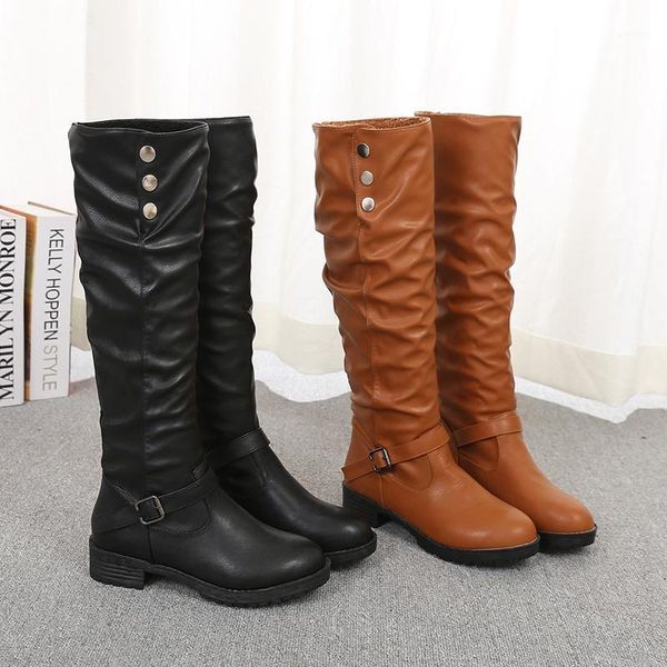 boots vogue long winter shoes women over the knee square med heel leather ladies nice1, Black
boots vogue long winter shoes women over the knee square med heel leather ladies nice1, Black
