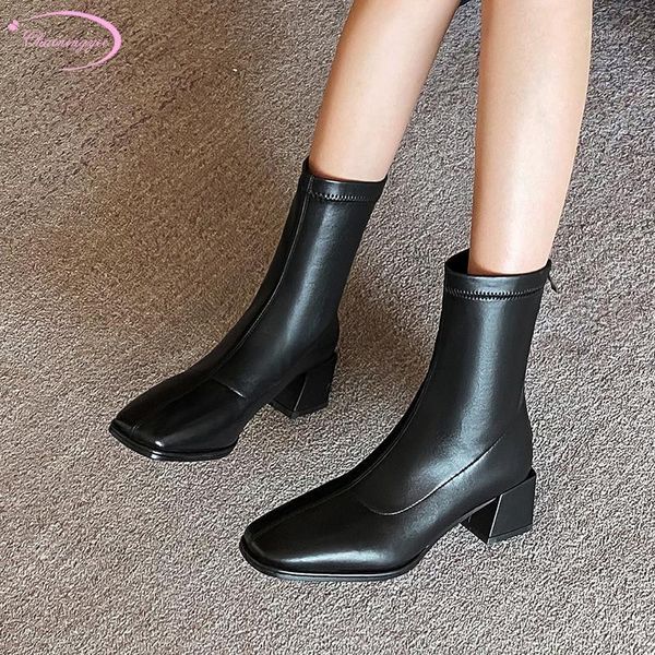 boots simple style square toe ankle fashion zipper stretch black beige medium heel chunky motorcycle women's shoes1
boots simple style square toe ankle fashion zipper stretch black beige medium heel chunky motorcycle women's shoes1