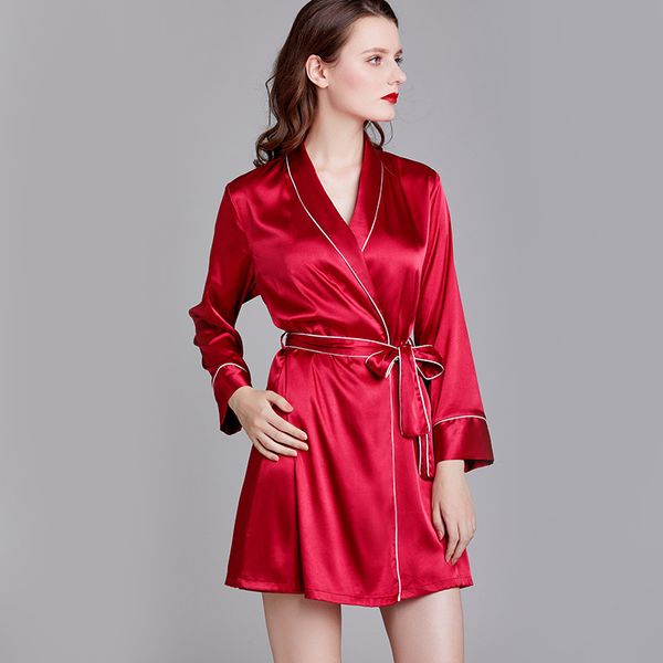 Red Kimono Robe Gown Women Satin Sleepwear Sexy Intimate Lingerie Casual Nightdress 2021 New Nightwear Silky Home Clothes
Red Kimono Robe Gown Women Satin Sleepwear Sexy Intimate Lingerie Casual Nightdress 2021 New Nightwear Silky Home Clothes