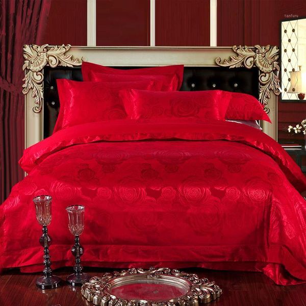 papa&mima satin silk cotton linens red wedding bedding set king size sheet quilt cover pillow sham1
papa&mima satin silk cotton linens red wedding bedding set king size sheet quilt cover pillow sham1