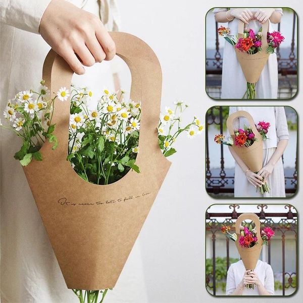 gift wrap 5pcs kraft paper bags for artificial flower box with handle bouquet dried flowers carry handbag florist rose party decor
gift wrap 5pcs kraft paper bags for artificial flower box with handle bouquet dried flowers carry handbag florist rose party decor
