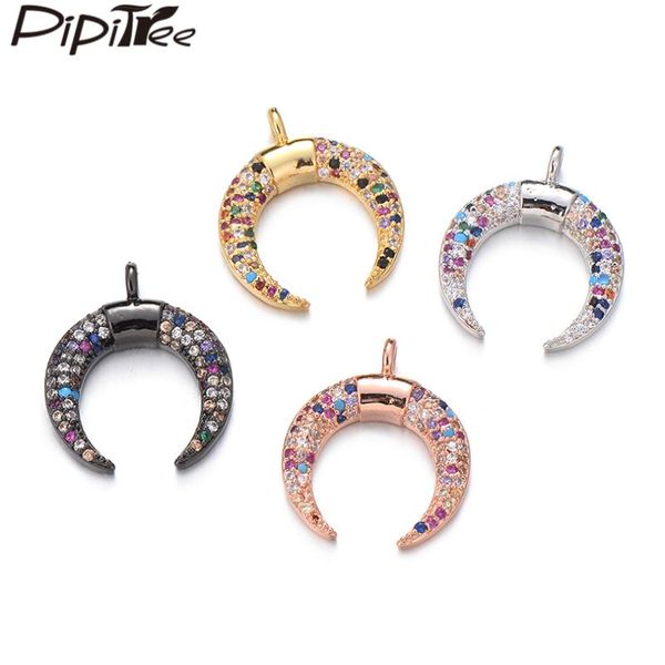 charms pipitree fashion copper vacuum gold color multi cz zircon moon fit pendant necklace diy horn shape jewelry making, Bronze;silver
charms pipitree fashion copper vacuum gold color multi cz zircon moon fit pendant necklace diy horn shape jewelry making, Bronze;silver