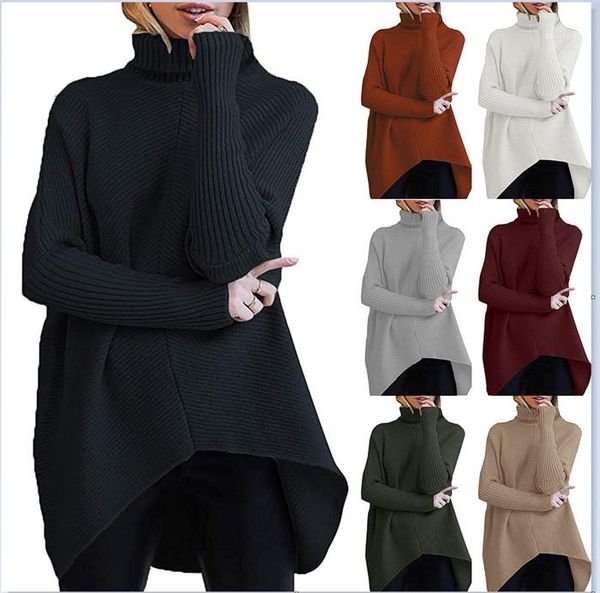 women loong sleeve loose elegant knits clothing solid color patchwork pullover womens sweater turtle neck sweaters, White;black
women loong sleeve loose elegant knits clothing solid color patchwork pullover womens sweater turtle neck sweaters, White;black