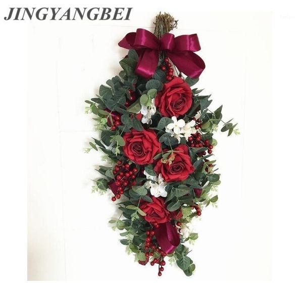 artificial red rose silk flowers with berry eucalyptu lintel wreaths vine party supplies home wedding christmas decoration1
artificial red rose silk flowers with berry eucalyptu lintel wreaths vine party supplies home wedding christmas decoration1