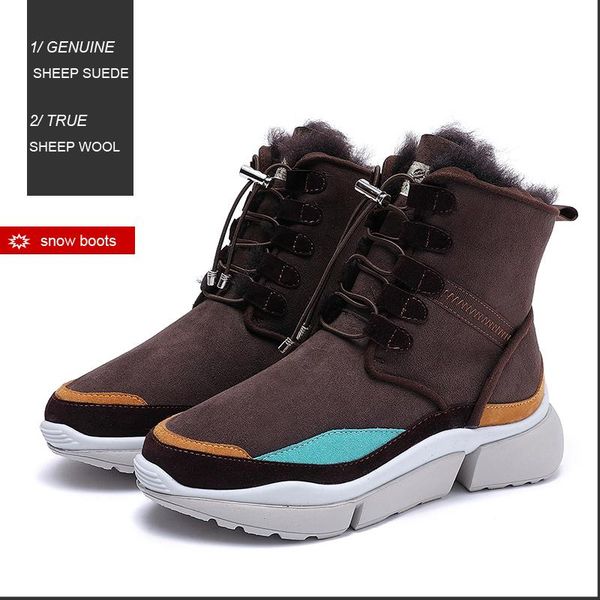 genuine leather wool snow boots warm fur platform short ankle winter boots women fashion sneaker casual sport shoes, Black
genuine leather wool snow boots warm fur platform short ankle winter boots women fashion sneaker casual sport shoes, Black